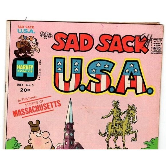 Sad Sack U.S.A. #5 July 1952 Harvey Comics | Vintage Military Humor Comic Book - Picture 3 of 12